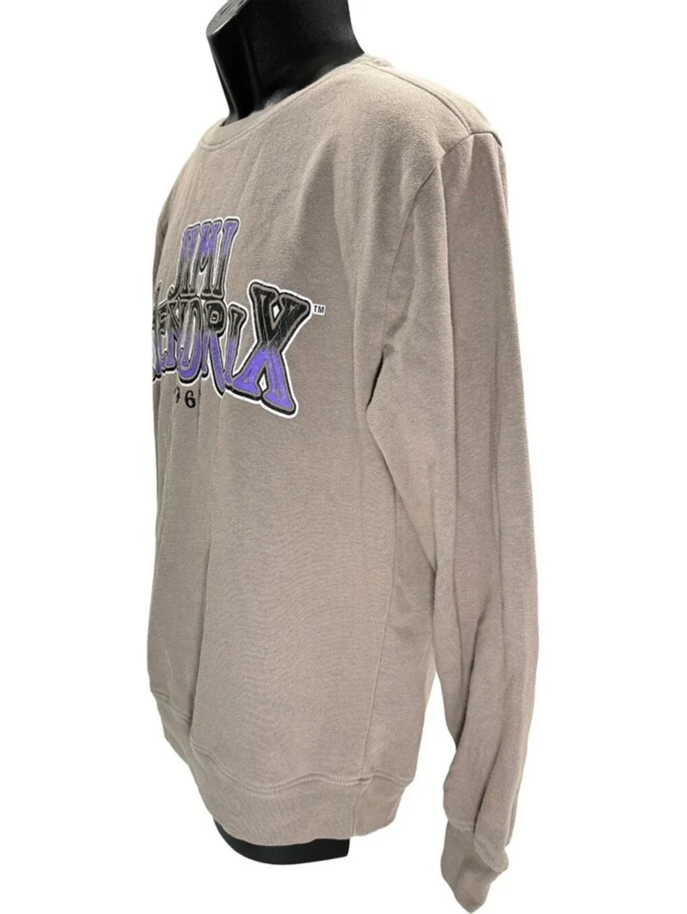 Jimi Hendrix 1968 Sweatshirt Size Small Gray Authentic Hendrix Fleece Lined